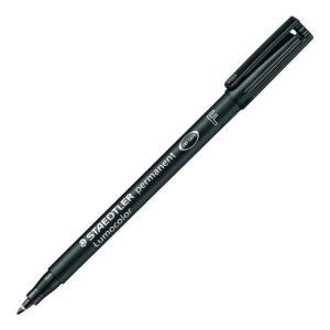 Lumocolor 318 penna 10 pz marcatore permanente punta fine tratto da 0.6 mm colore nero