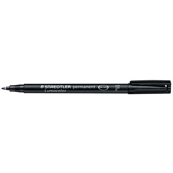 staedtler staedtler lumocolor 318 penna 10 pz marcatore permanente punta fine tratto da 0.6 mm colore nero - foto 2