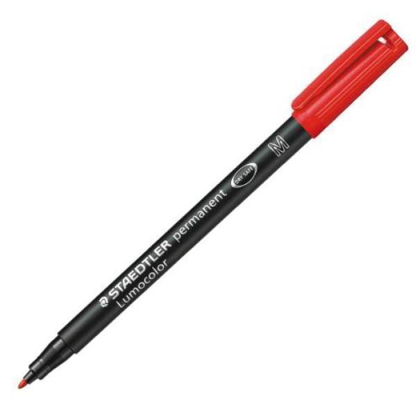 staedtler staedtler lumocolor 317 penna 10 pz marcatore permanente punta media tratto da 1.0 mm colore rosso - foto 1