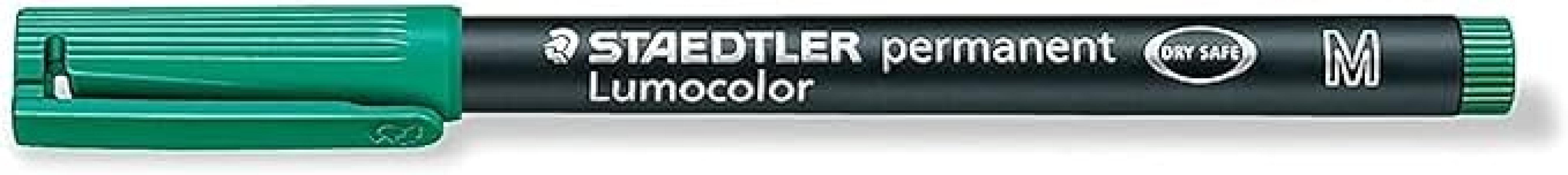 staedtler staedtler lumocolor 317 penna marcatore permanente punta media tratto da 1.0 mm colore verde - foto 2
