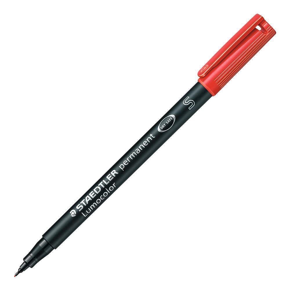 staedtler staedtler lumocolor 313 penna 10 pz marcatore permanente punta superfine tratto da 0.4 mm colore rosso - foto 1