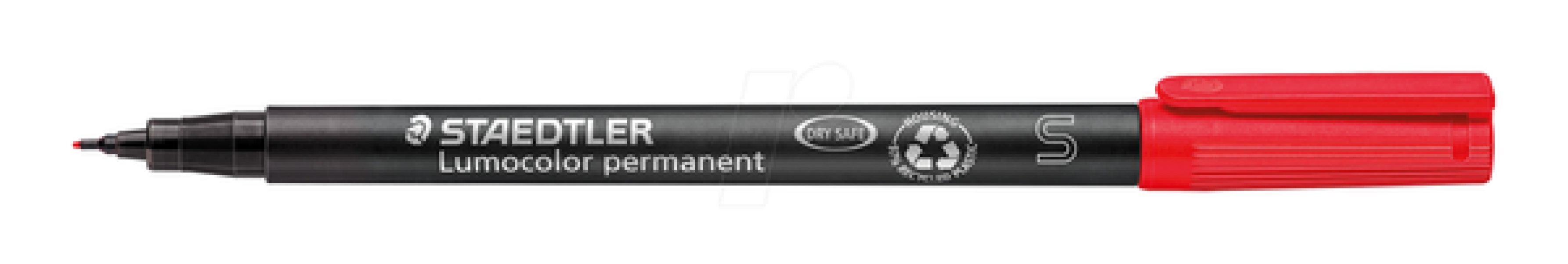 staedtler staedtler lumocolor 313 penna marcatore permanente punta superfine tratto da 0.4 mm colore rosso - foto 1