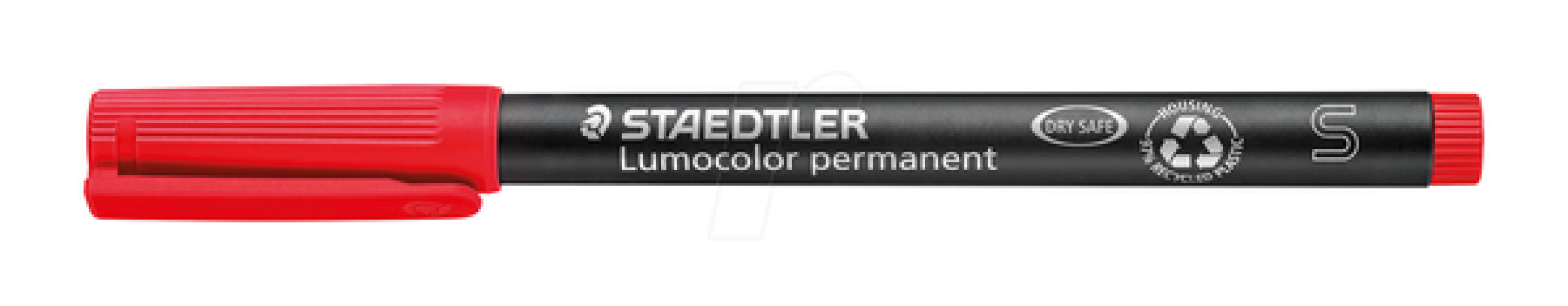 staedtler staedtler lumocolor 313 penna marcatore permanente punta superfine tratto da 0.4 mm colore rosso - foto 2