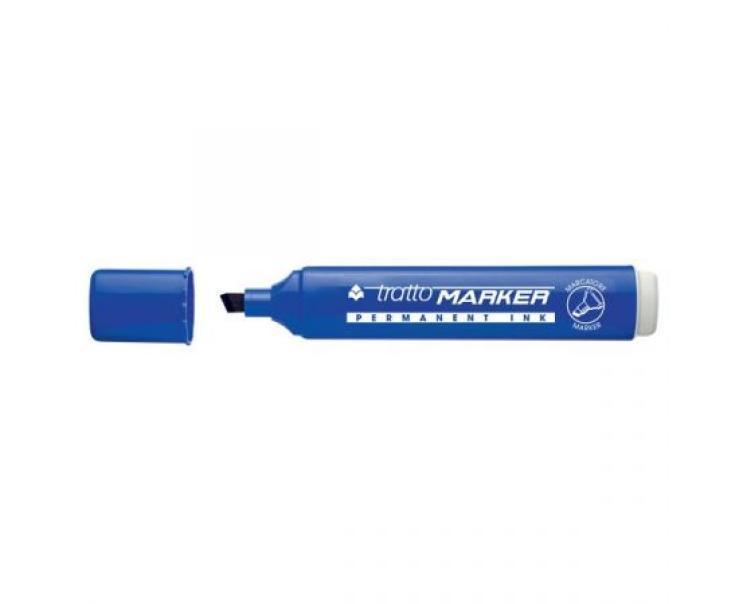 tratto tratto marker 12 pz marcatore indelebile punta a scalpello colore blu tratto da 1,0 mm a 5,0 mm - foto 2