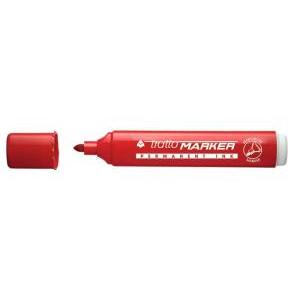 Marker marcatore indelebile punta tonda colore rosso  da 1,4 mm a 2,8 mm