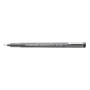 Fineliner 10pz mars graphic pigment liner punta con tratto da 0,5 mm colore nero