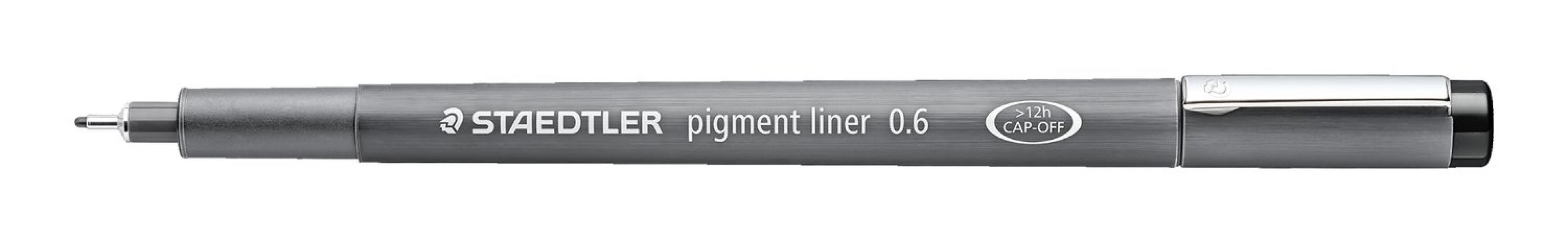 staedtler staedtler fineliner mars graphic pigment liner punta con tratto da 0,6 mm colore nero - foto 1