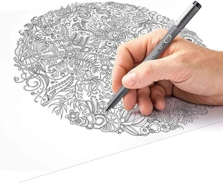 staedtler staedtler fineliner mars graphic pigment liner punta con tratto da 0,7 mm colore nero - foto 2