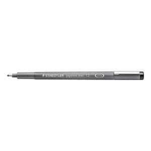 Fineliner mars graphic pigment liner punta con tratto da 1,2 mm colore nero