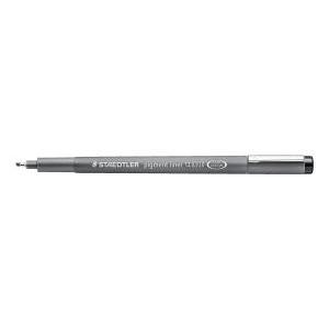 Fineliner mars graphic pigment liner punta a scalpello tratto da 0,3 a 2,0 mm colore nero