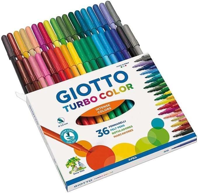 giotto giotto turbo color astuccio da 36 pennarelli a punta fine da 2.8 mm - foto 1