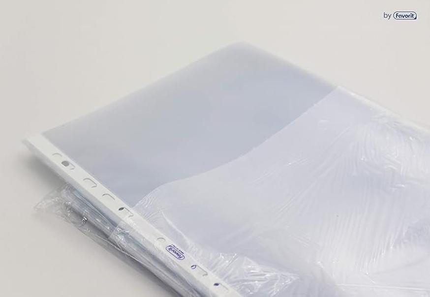 favorit favorit buste forate interni listino finitura liscia formato a5 dimensioni  15 x 21 cm - confezione da 25 pezzi - foto 2