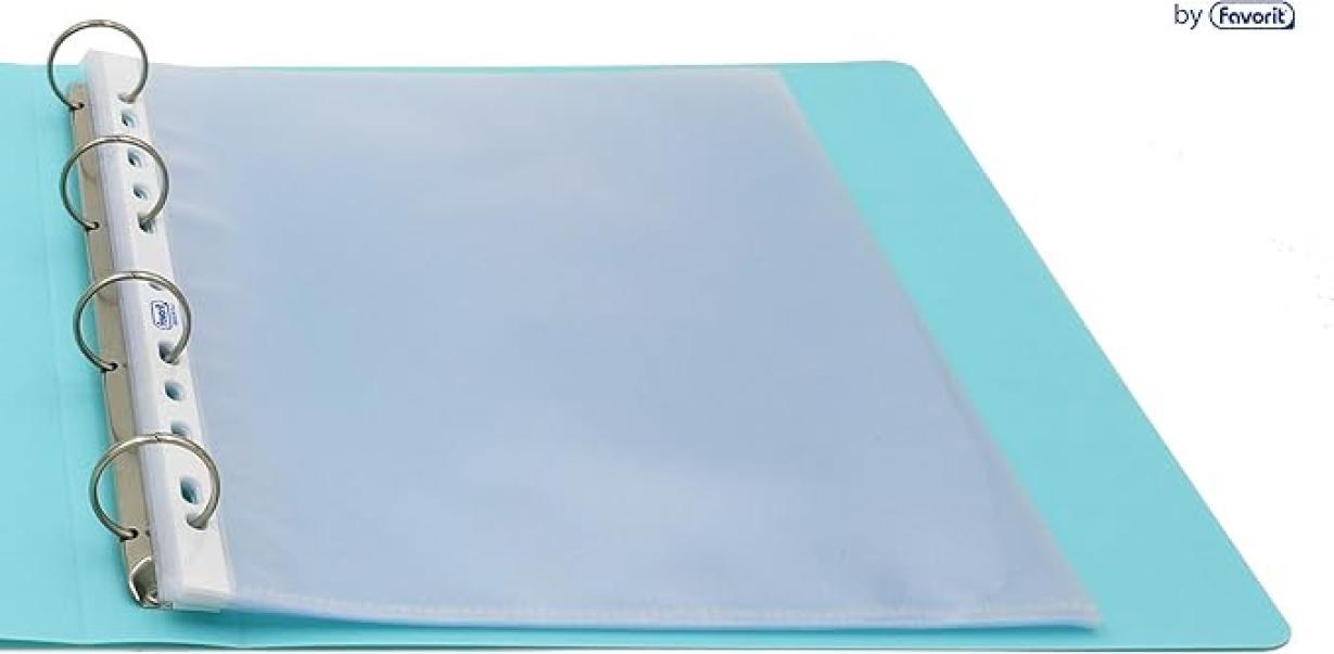 favorit favorit buste forate interni listino finitura liscia formato a4 dimensioni  22 x 30 cm - confezione da 50 pezzi - foto 2