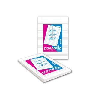 Fogli protocollo formato a4 uso bollo - confezione da 20 fogli
