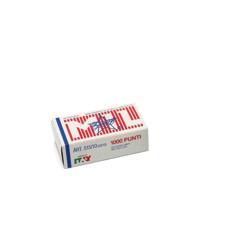 zenith zenith punti metallici 515/10 per cucitrici ad alto spessore 24/10 - confezione da 1000 pezzi - foto 1