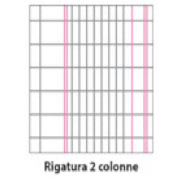 monocromo maxi quaderno monocromo a4 rigatura 2 colonne - foto 2
