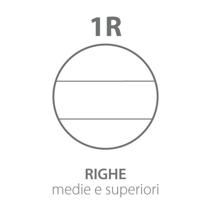 pigna pigna ricambi rinforzati con banda trasparente a4 confezione da 40 fogli 100 gr./mq rigatura righe 1r senza margine - foto 2