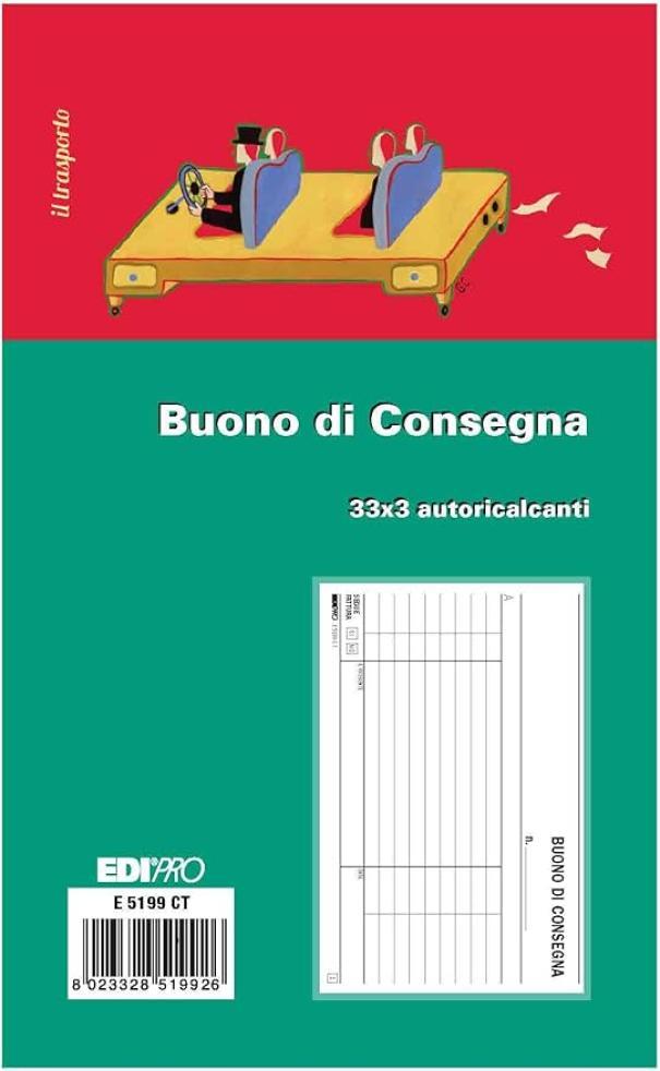 edipro edipro 10 pz buono di consegna 33 fg. in 3 copie 10x17 cm e5199ct - foto 1