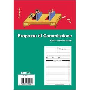 5 pz copia commissione 50 fg. in 2 copie 15x23 e5229a