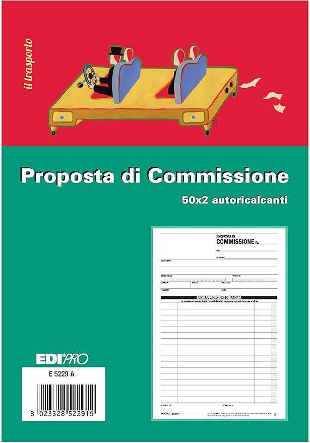 edipro edipro 5 pz copia commissione 50 fg. in 2 copie 15x23 e5229a - foto 1