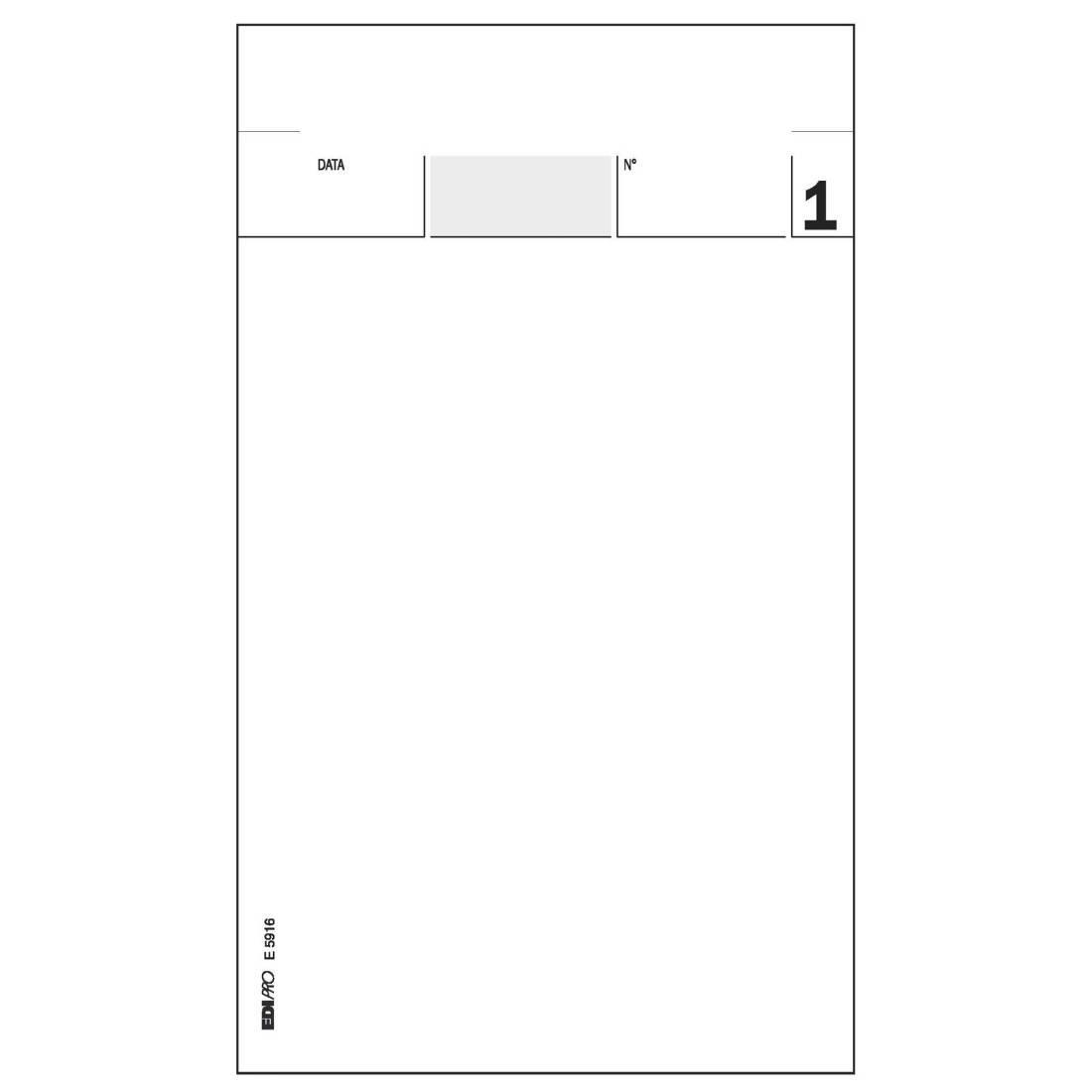 edipro edipro 10 pz blocco comande 25 fg. in 3 copie 9,9x17 cm e5916 - foto 2