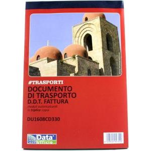 5 pz ddt e fattura 33 fg. in 3 copie 14,8x21,5 cm 1608cd33