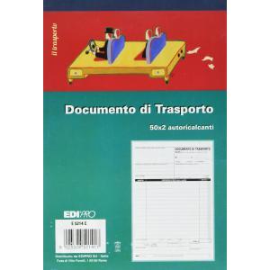 5 pz ddt documento di trasporto 50 fg. in 2 copie 15x23 cm e5214c