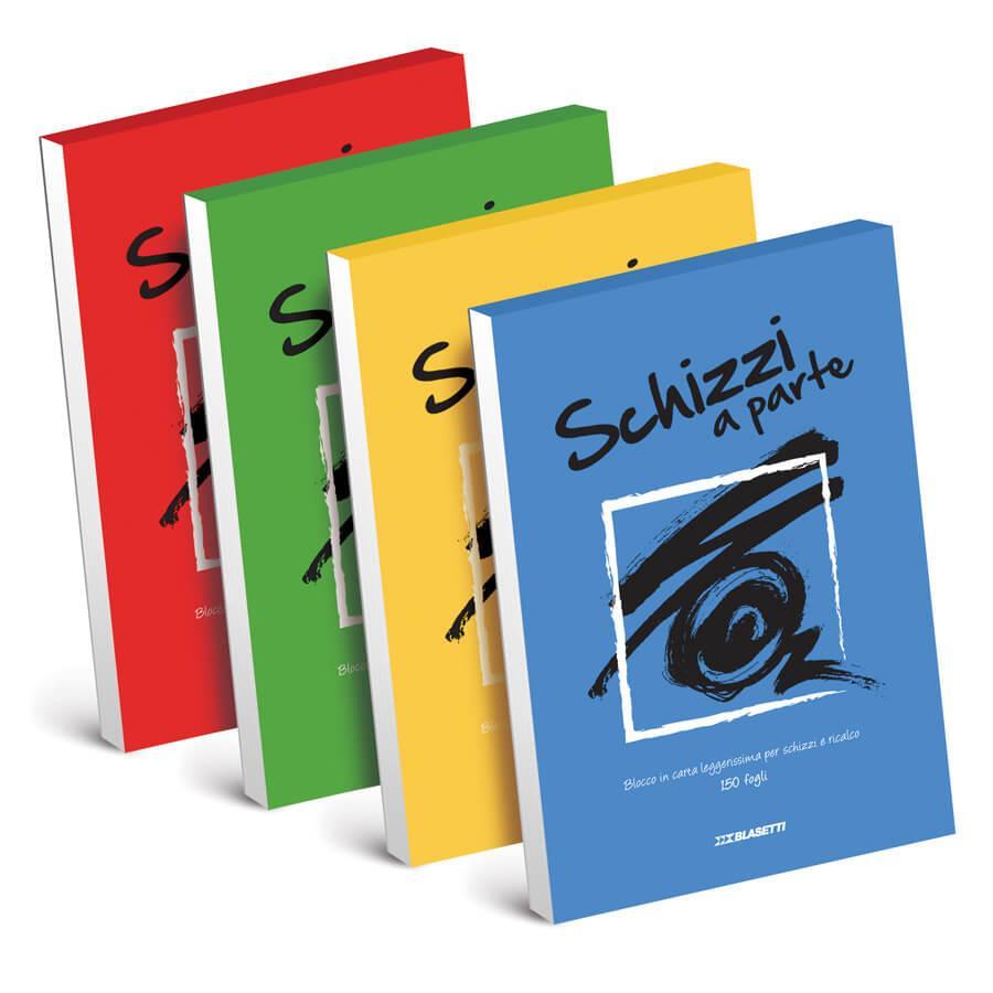 blasetti blasetti schizzi a parte blocco a4 colori assortiti - foto 1