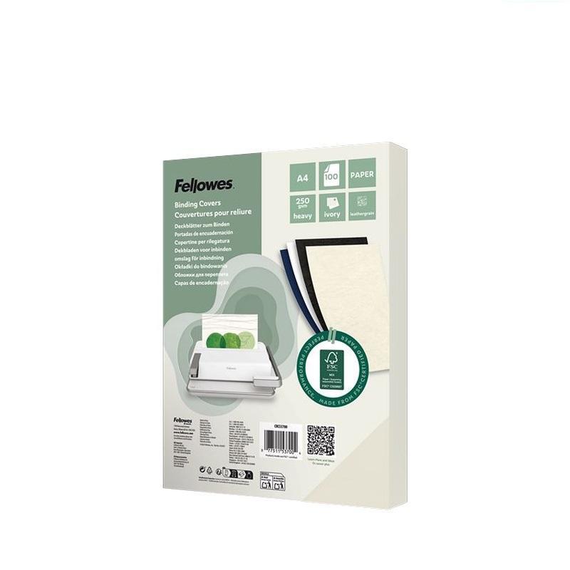 fellowes fellowes cartoncino delta per rilegare a4 21,x29,7 cm 250gr 100 fogli avorio - foto 1