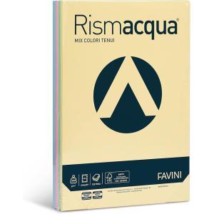 Rismacqua mix colori assortiti a4 125 fogli 200 gr/mq