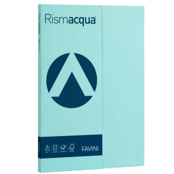 favini favini rismacqua small a4 100 fogli 90gr/mq celeste 08 - foto 1