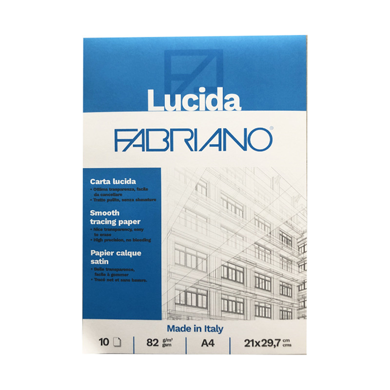 fabriano fabriano blocco lucido 10 fogli a4 21x29,7 cm - foto 1