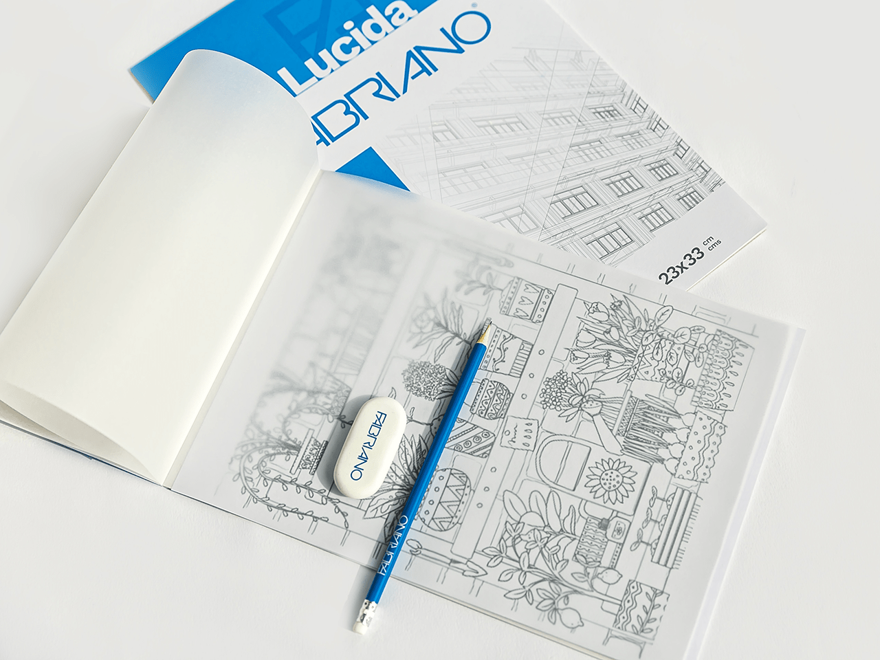 fabriano fabriano blocco lucido 10 fogli a4 21x29,7 cm - foto 2