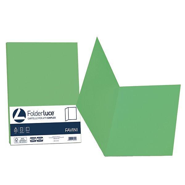 favini favini cartelle per atti folderluce simplex 50 pz colore verde 60 - foto 1