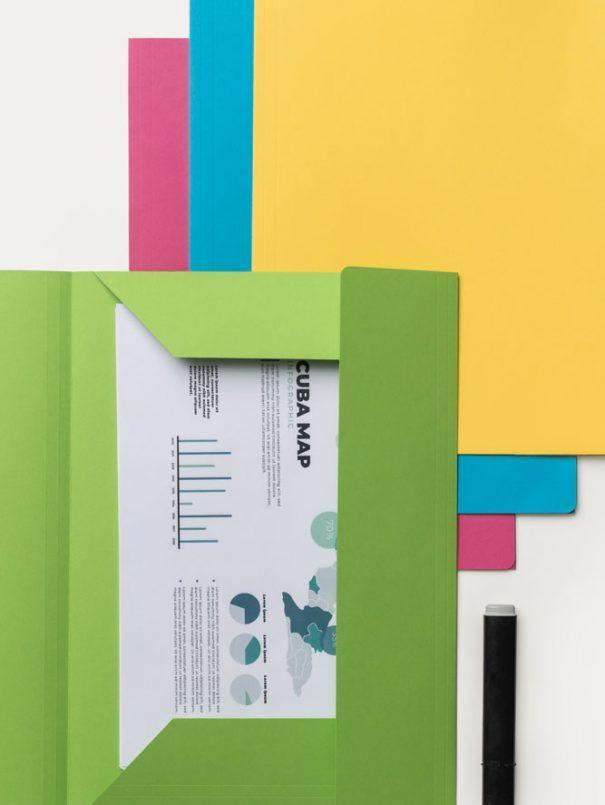 favini favini folderluce 25 pz cartelline per atti tre lembi rosso scarlatto 61 - foto 2