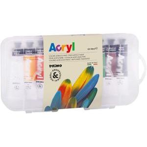 Tempera acrilica da 18 ml 10 colori assortiti