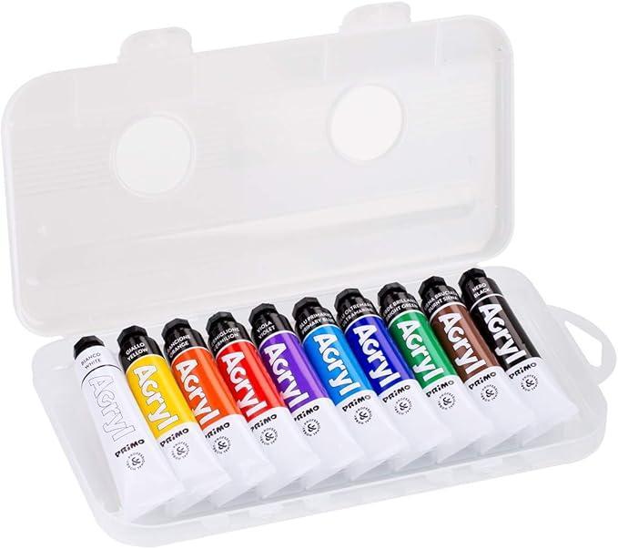 primo primo tempera acrilica da 18 ml 10 colori assortiti - foto 2