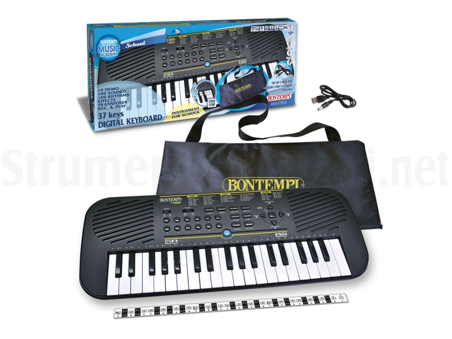 bontempi bontempi tastiera digitale da 37 tasti codice 15 3785 - foto 2