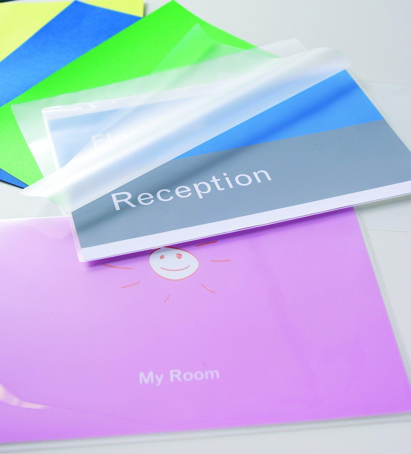 fellowes fellowes pouches per plastificare formato 65x95 mm da 125 micron confezione da 100 pz. - foto 3