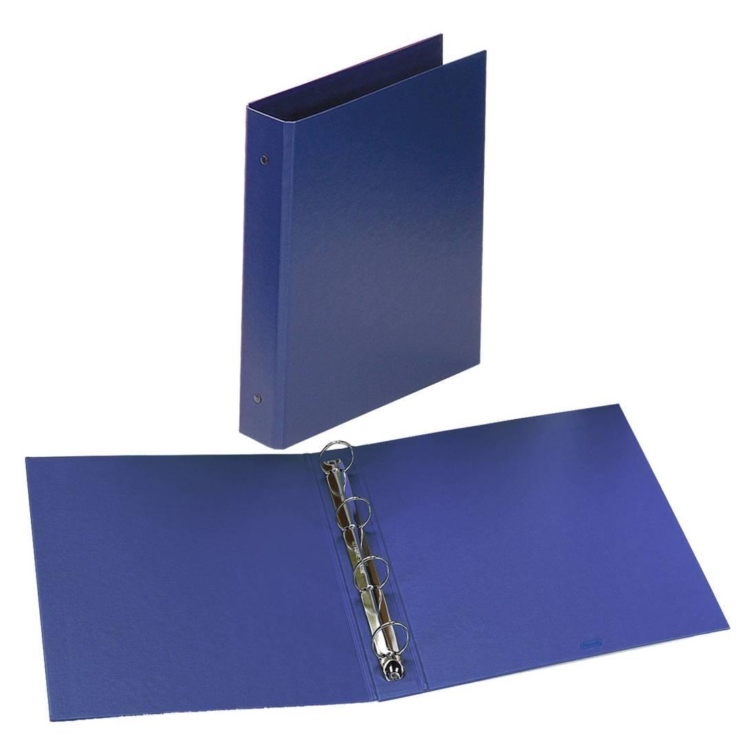 favorit favorit raccoglitore 4 anelli formato 22x30 cm diametro 50 mm colore blu - foto 1