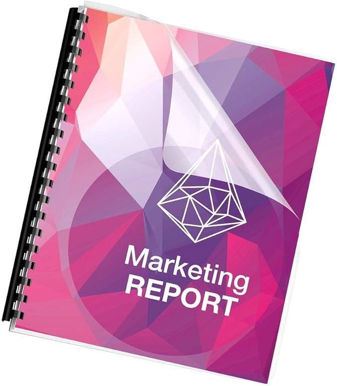 fellowes fellowes copertine trasparenti in pvc per rilegare formato a4 - 150 micron confezione da 100 pz - foto 3