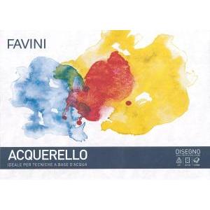 Acquerello blocco disegno 35x50 cm 10 fogli da 350 gr/mq colore bianco