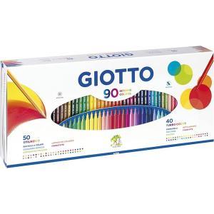 90 colours special set 50 pastelli e 40 pennarelli