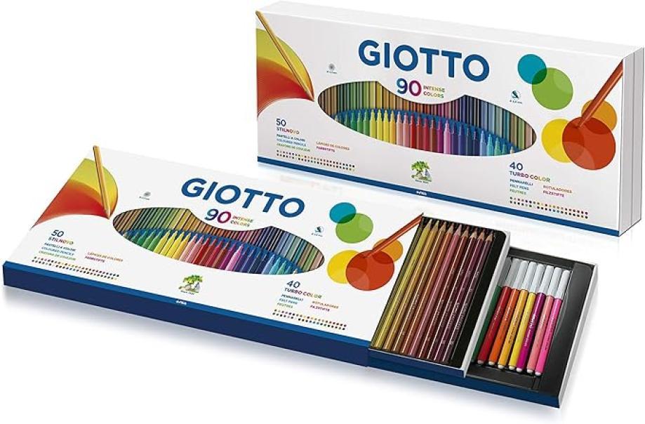 giotto giotto 90 colours special set 50 pastelli e 40 pennarelli - foto 2