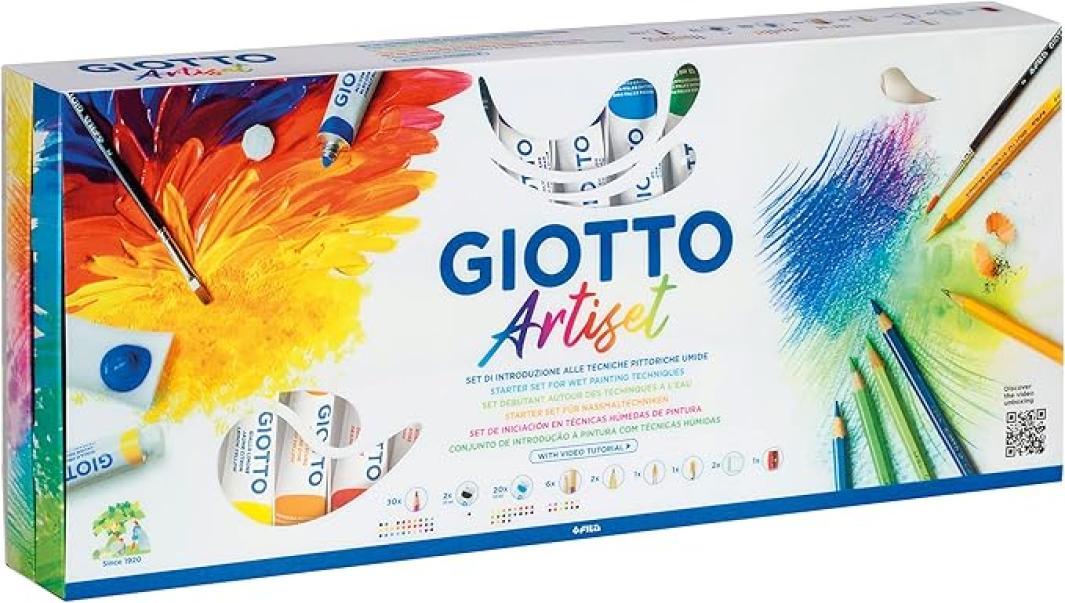 giotto giotto artiset set di tempere e matite colorate acquerellabili - foto 2