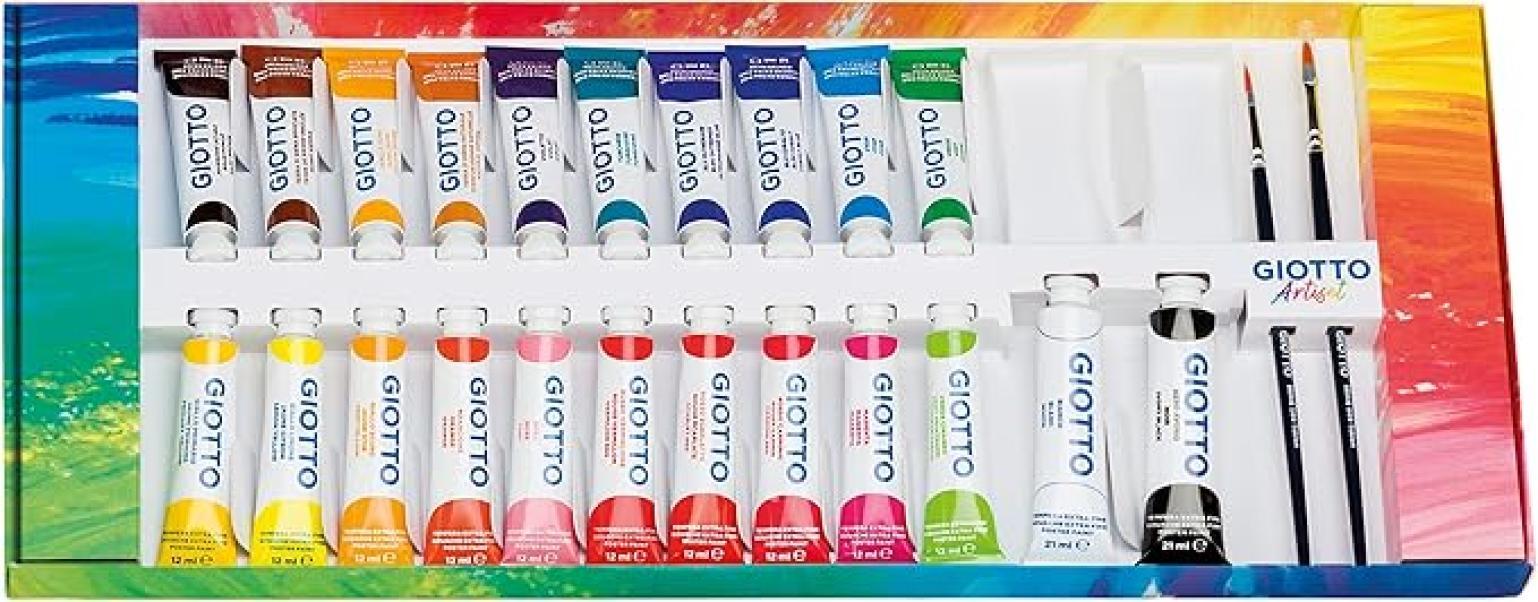 giotto giotto artiset set di tempere e matite colorate acquerellabili - foto 5