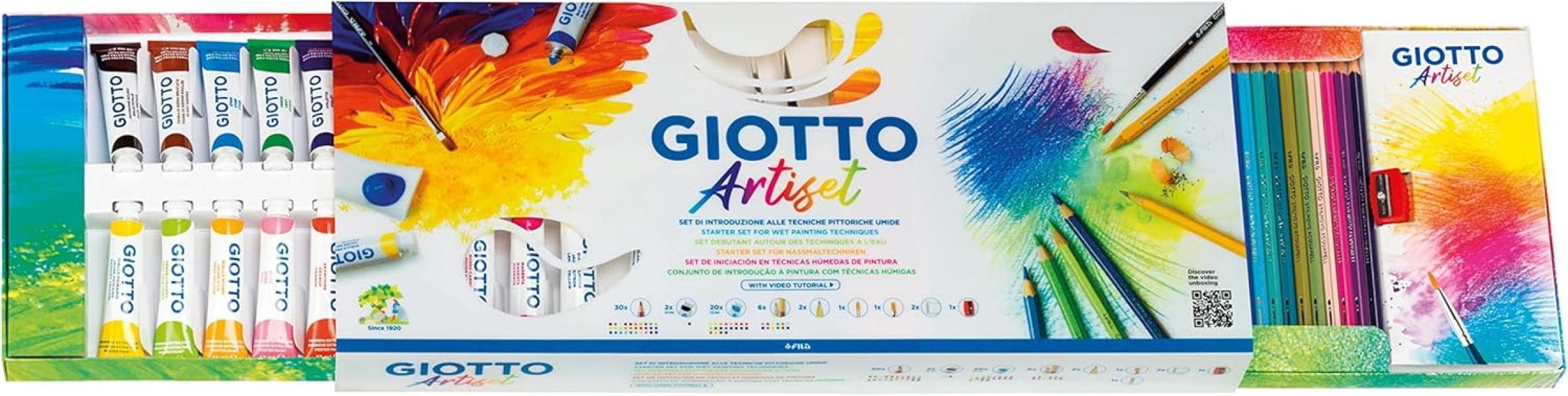 giotto giotto artiset set di tempere e matite colorate acquerellabili - foto 6