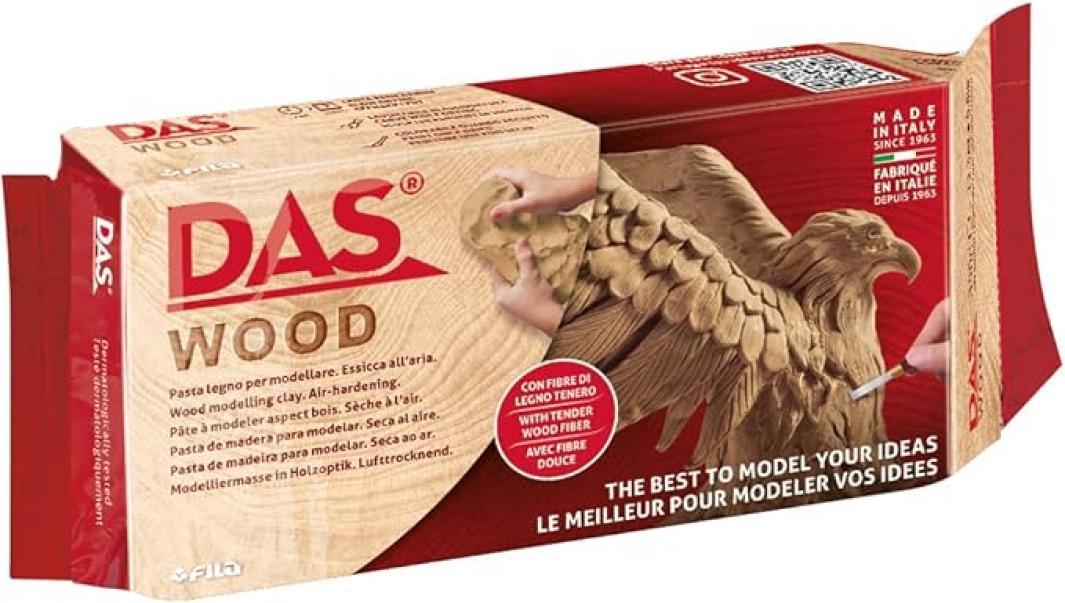 das das wood pasta da modellare con fibre di legno da 350 gr. - foto 1