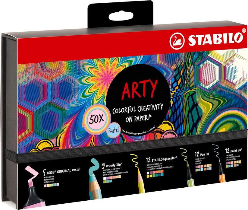 stabilo stabilo arty creative set colorful cofanetto da 50 pz assortiti - foto 1