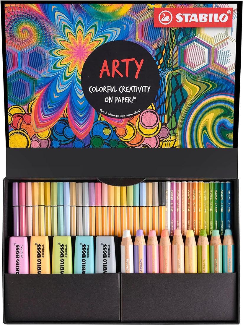 stabilo stabilo arty creative set colorful cofanetto da 50 pz assortiti - foto 2